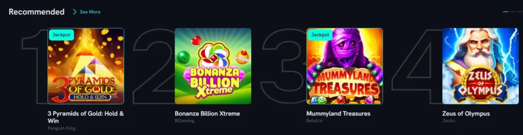 Recommended slot games at Spinshark including jackpot titles for UK online casino players.